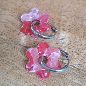 PETITES FLEURS ROSES MARBRÉES