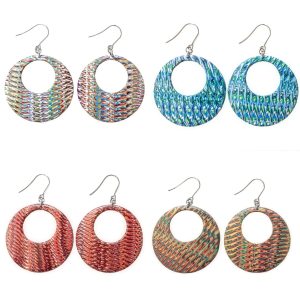 Créoles bohème chic multicolore pour l'été